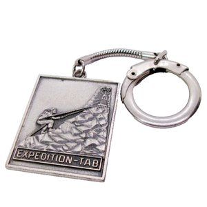 Vintage Sterling Silver Keychain Travelers Insurance Climber Award Balfour